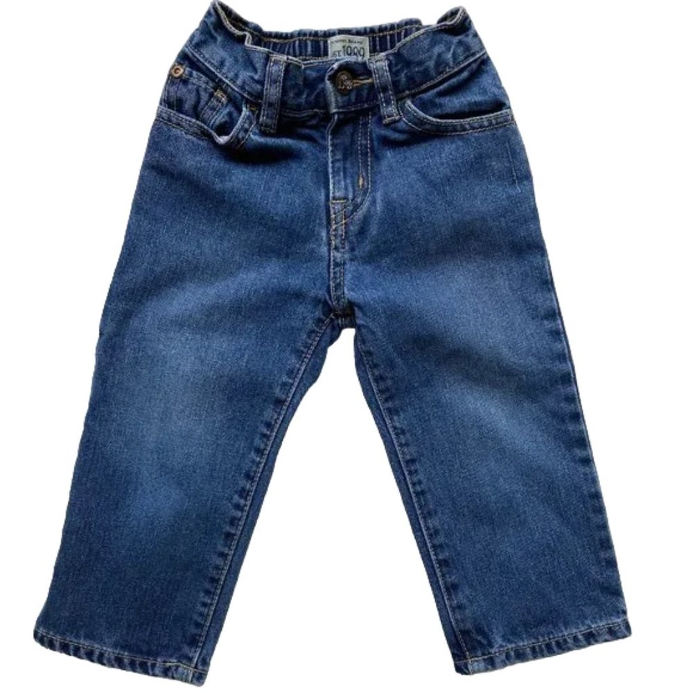 1989 Place Straigh Leg Blue Denim Jeans Medium Wash Size 18-24 Months